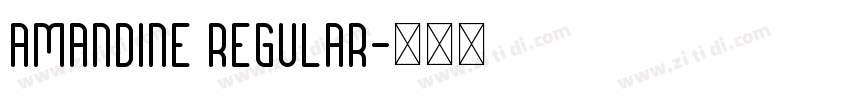 Amandine Regular字体转换